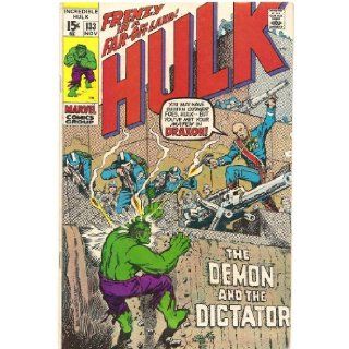 The Incredible Hulk #133 (Day of ThunderNight of Death) Marvel Comics Books