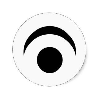 Simple Eye Round Stickers