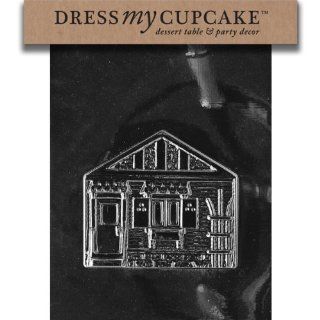 Dress My Cupcake DMCM132ASET Chocolate Candy Mold, House Pour Box, Set of 6 Kitchen & Dining