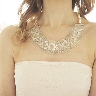 elizabeth collar necklace by pearl & blossom