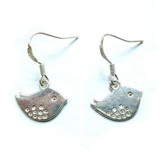 silver bird earrings by charlie boots