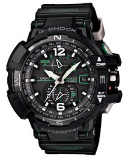 G Shock Mens Chronograph Triple G Resist Compass Aviator Black Resin Strap Watch 48x54mm GWA1100 1A3   Watches   Jewelry & Watches