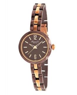 Kenneth Cole New York Watch, Womens Rose Gold and Brown Plated Stainless Steel Bracelet KC4765   Watches   Jewelry & Watches