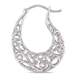 Miadora Sterling Silver Diamond Accent Hoop Earrings (H I, I2 I3) Miadora Diamond Earrings