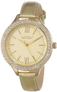 Caravelle New York Women's 44L131 Analog Display Japanese Quartz Gold Watch Watches