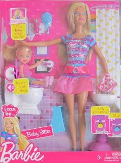 BARBIE I Can BeBABY SITTER w 'FLUSHING' TOILET, BARBIE DOLL, KELLY DOLL & More (2009) Toys & Games