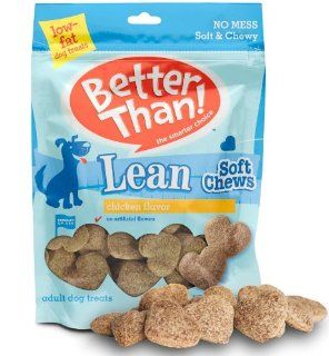 Better Than 5 Pack Lean Soft Chew Dog Treats, Chicken Flavor 8 Ounce Pouch  Pet Snack Treats 