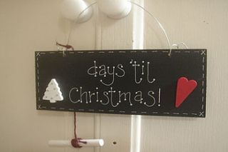 christmas advent countdown by little bird designs