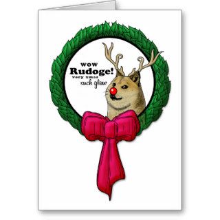 Doge Christmas "Rudoge" Greeting Cards