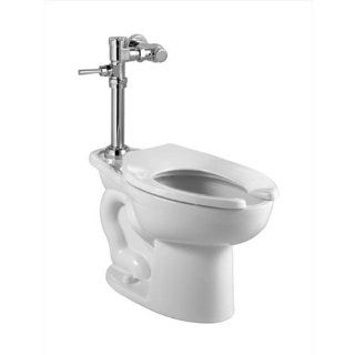 American Standard 2858.128.020 Madera 1.28 GPF Elongated Toilet with Manual Flush Valve, White   One Piece Toilets  