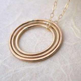 concentric circles necklace by mela jewellery