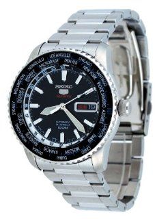 Seiko 5 Sports #SRP127J1 Men's Stainless Steel 24 Jewels World Time Automatic Watch Watches