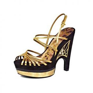 Sam Edelman "Tillie" Strappy Leather Sandal with Cutout Heel