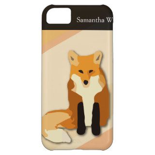 Red Orange Fox iPhone 5C Case