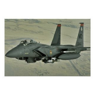 F 15 E Strike Eagle Fighter Over Afghanistan 2008 Print