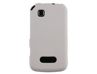 Rubberized Plastic White Phone Protector Case For Motorola EX124G Cell Phones & Accessories