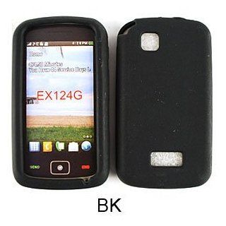 For Motorola Ex124g Black Soft Rubberized Skin Accessory Cell Phones & Accessories