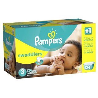 Pampers Swaddlers Diaper Size 3 Giant Pack 124 Count Health & Personal Care