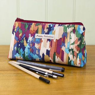 vintage fabric pencil cases by poppy valentine
