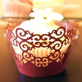 i adore laser cut cupcake wraps pack by intricate home