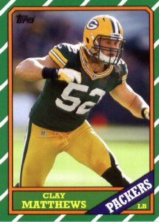 2013 Topps Archives NFL Football Trading Cards # 124 Clay Matthews  Green Bay Packers Sports Collectibles
