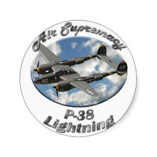 P 38 Lightning Stickers