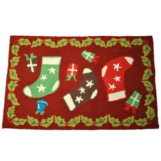 Stockings and Presents Rug Dynamic Rugs Accent Rugs
