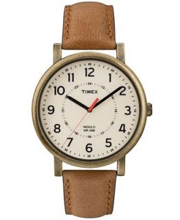Timex Watch, Unisex Premium Originals Classic Tan Leather Strap 42mm T2P220AB   Watches   Jewelry & Watches