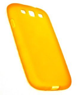 CASE123 Soft Matte Surface TPU Gel Skin Case Cover for Samsung Galaxy S3 (AT&T/Verizon/T mobile/Sprint/International)   Orange Cell Phones & Accessories