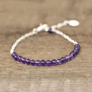 february birthstone bracelet by between you & i