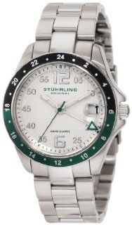 Stuhrling Original Women's 290.122P12 Aquadiver Regatta Galleon Swiss Quartz Date Stainless Steel Bracelet Watch Watches