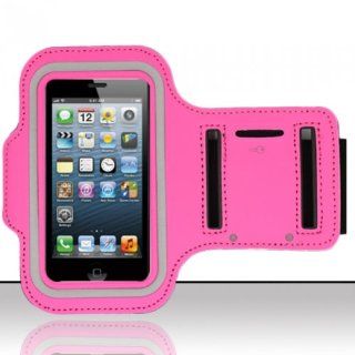 [ 123 Go ] iPhone 5 (AT&T/Sprint/Verizon/Cricket) Hot Pink Premium Armband Style Free Lucky String Wooden Money Bag Bracelet Jewelry Cell Phones & Accessories