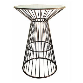 wire and glass side table by out there interiors