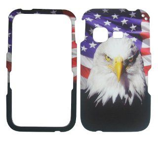 Usa White Bird Fly High Straight Talk Net 10 Tracfone Samsung S390g Sgh s390g Freeform M Protector Hard Plastic Rubberized Phone Accessory Case Cover Cell Phones & Accessories