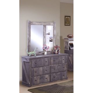 Chelsea Home 6 Drawer Dresser with Mirror