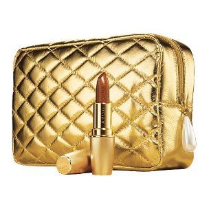 Avon Ultra Color Rich 24k Gold Lipstick Golden Raisin With Free Gold Bag  Beauty
