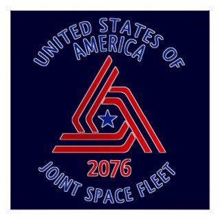 US TRICENTENIAL JOINT SPACE FLEET POSTER