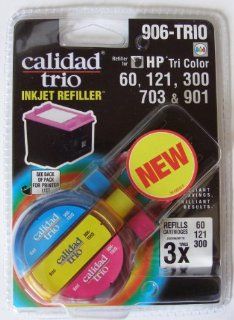 Color Ink Refill Kit for HP 60, 60XL, 121, 121XL, 300, 300XL, 703, 901, and 901XL Cartridges