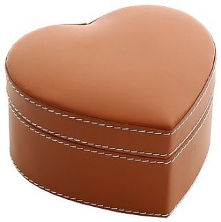 'hermes' leather heart trinket box by colourful living
