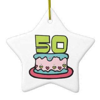 50 Year Old Birthday Cake Ornaments