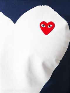 Comme Des Garçons Play Heart Print T shirt   Smets