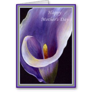 Happy Mother's Day   Abstract Calla Greeting Card