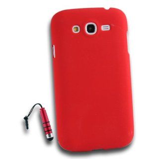 New Matte Sheild Hard Case Back Cover + Red Stylus for Samsung Galaxy Grand i9082   Red Cell Phones & Accessories