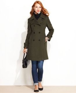 Anne Klein Double Breasted Cashmere Blend Coat   Coats   Women