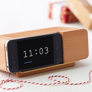 alarm clock holder for iphone four by e side