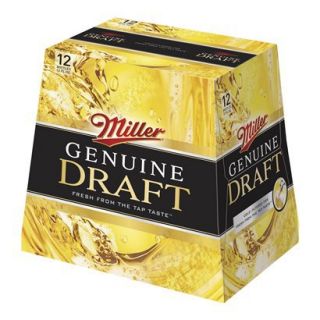 Miller Genuine Draft Beer Bottles 12 oz, 12 pk
