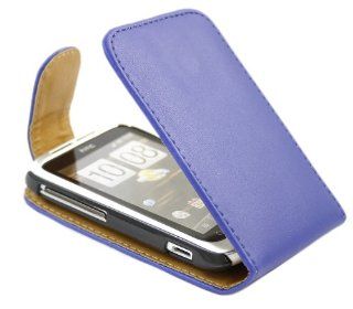 iTALKonline BLUE FlipMatic Easy Clip On Vertical Flip Pouch Case Cover with Holder for HTC WildFire S WildFireS Cell Phones & Accessories
