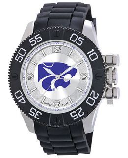 Game Time Watch, Mens Kansas State University Black Polyurethane Strap 47mm COL BEA KSU   Watches   Jewelry & Watches