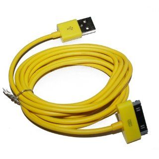 3M 10ft Colorful USB Sync Data Charging Cable Cord for iPhone 4 4S iPad 2 (Yellow) Cell Phones & Accessories