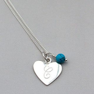 sterling silver initial pendant by claudette worters